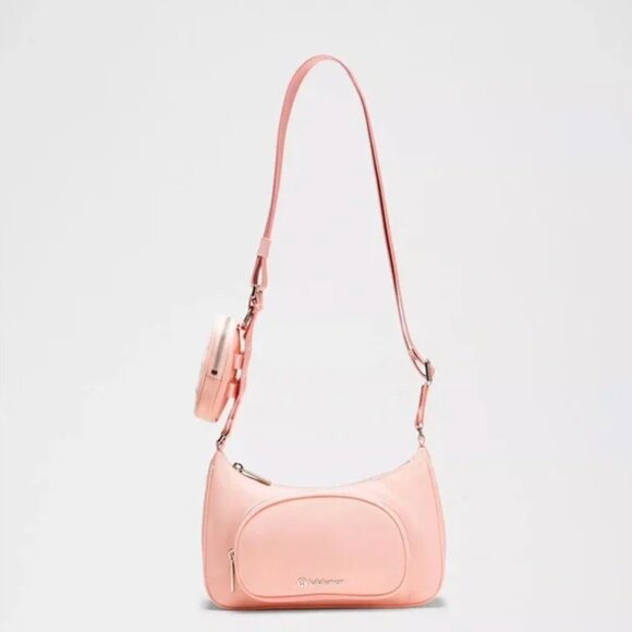 NWT Flush Pink lululemon Crossbody Bag with Nano Pouch 2L - Picture 5 of 11